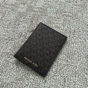 Michael Kors Dark Brown Card and passport Holder